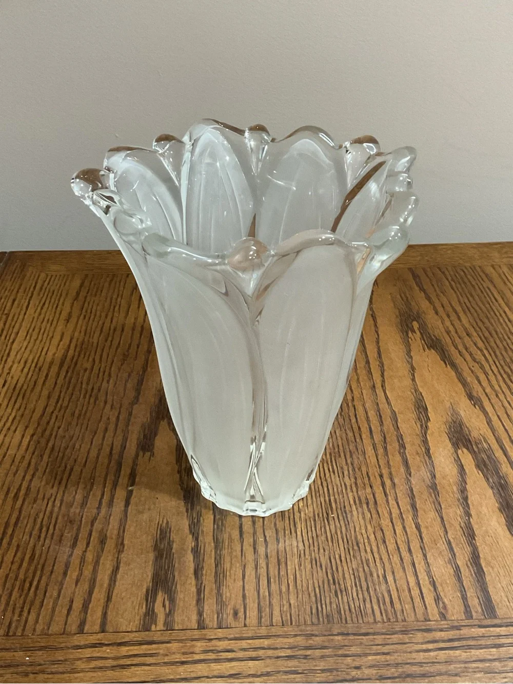 Mikasa glass vase